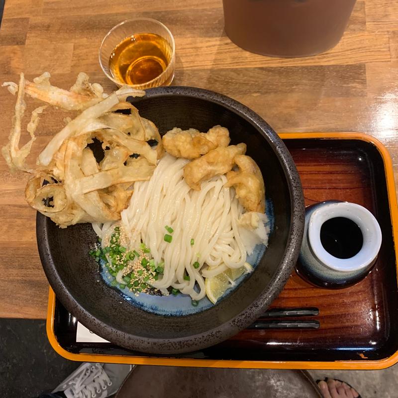 とり天ぶっかけうどん(ゴボテントッピング)(陽のいろ)