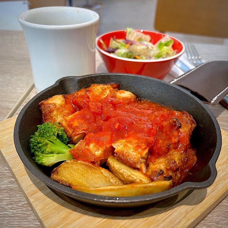 グリルチキンステーキ ドリンクセット(考えた人すごいわ ブレッドパーク名取)