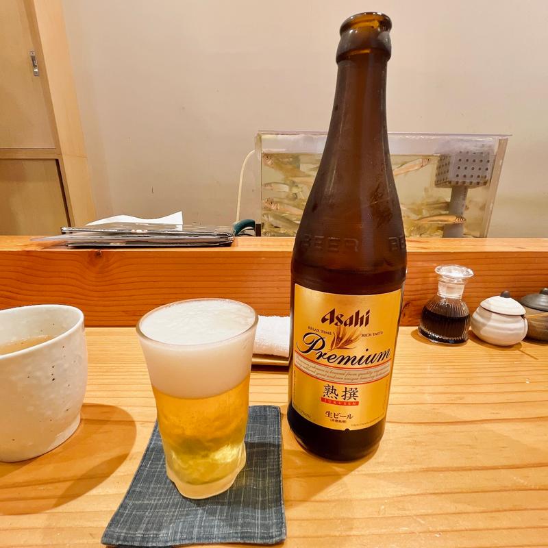 アサヒ熟撰中瓶(浜町 かねこ)