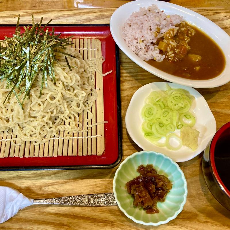 ざるらーめんミニカレーセット(たんぽぽ )