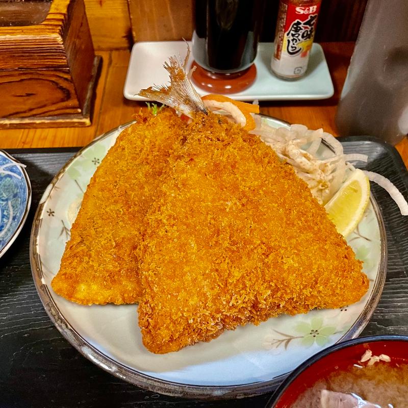 地あじフライ定食(あやみ屋 )