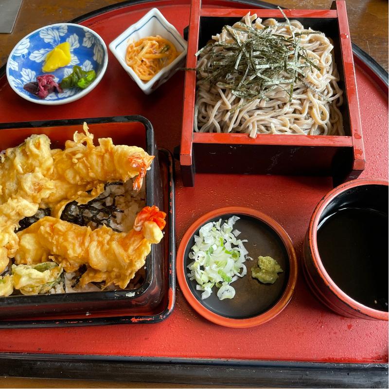 上天重セットそば(次男坊亭 （じなんぼうてい）)