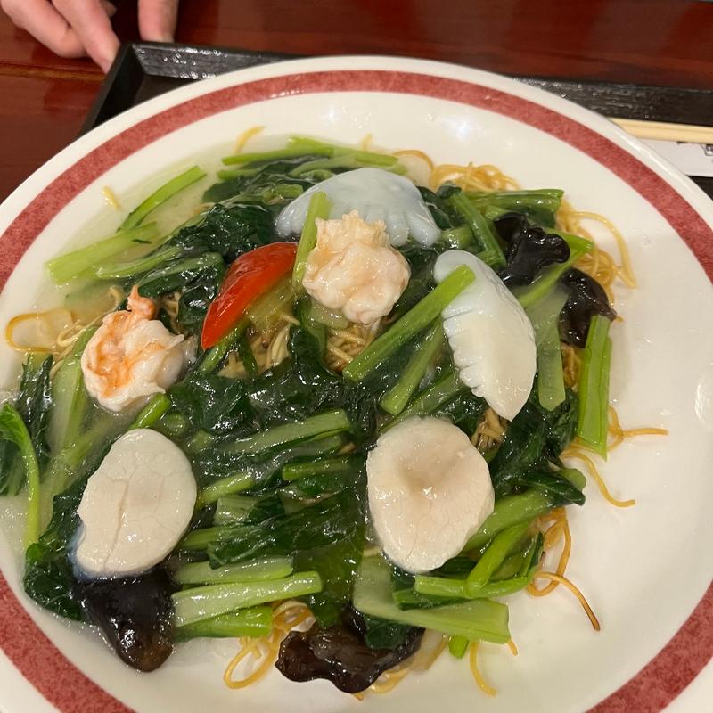 海鮮あんかけ焼きそば(中国郷菜館 大陸風（タァルゥフォン）)