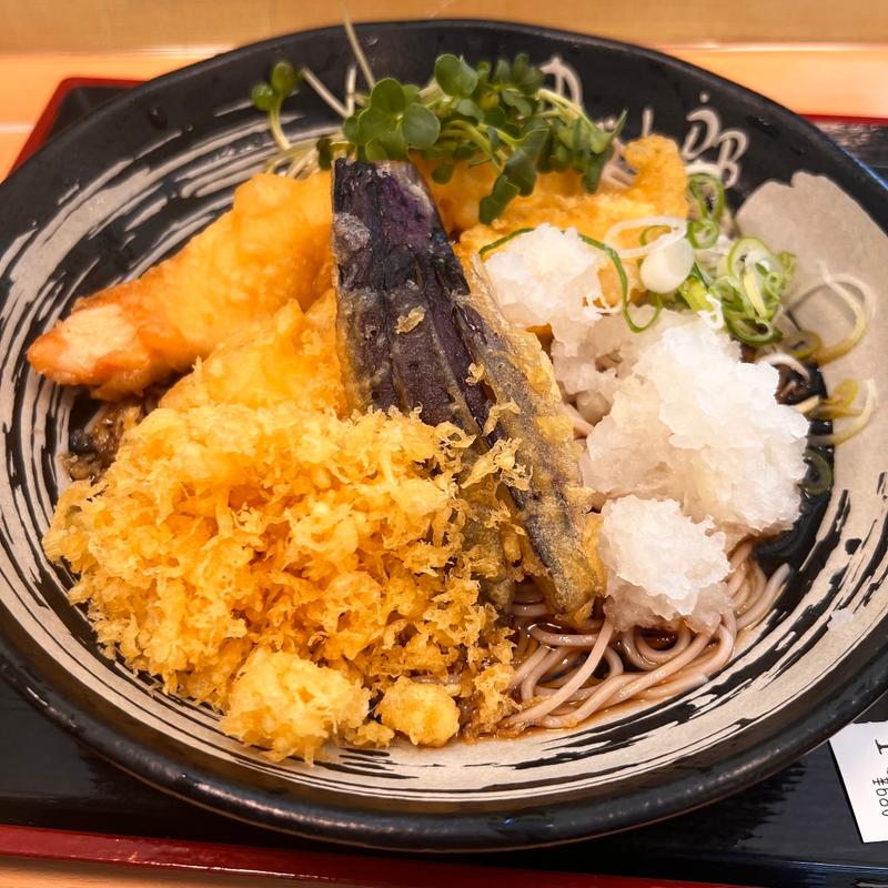 冷やし鳥天そば(ゆで太郎 豊洲店 )