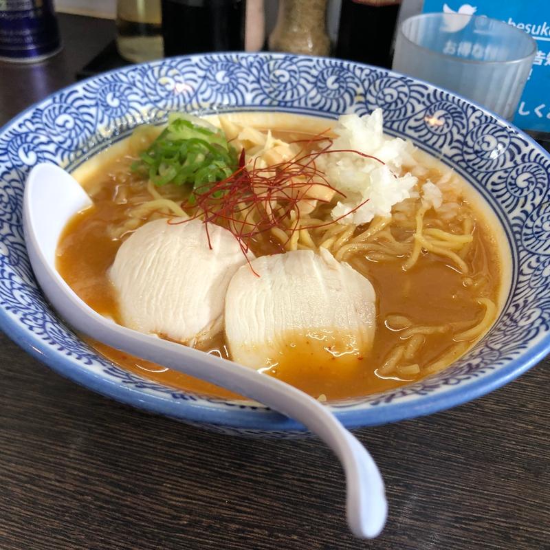 濃厚鶏辛味噌ラーメン(麺匠なべすけ)