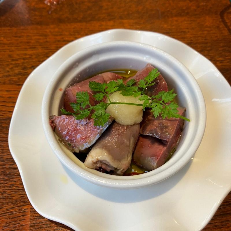 鶏レバーのコンフィ(マルゲリータハウス)