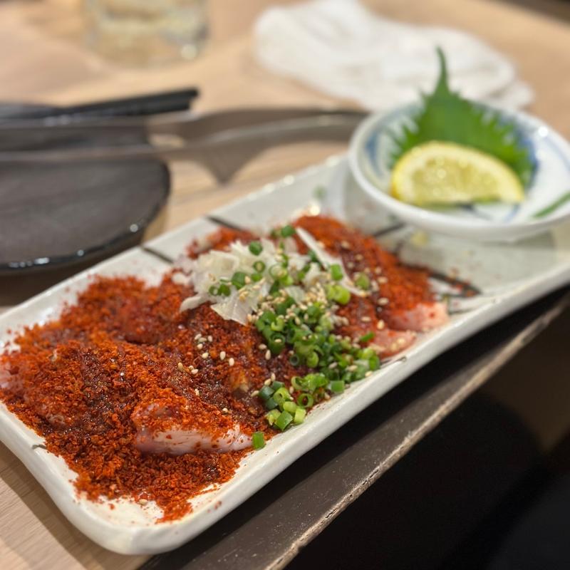 大山もも　赤唐焼(鳥焼肉ヒキワライ)