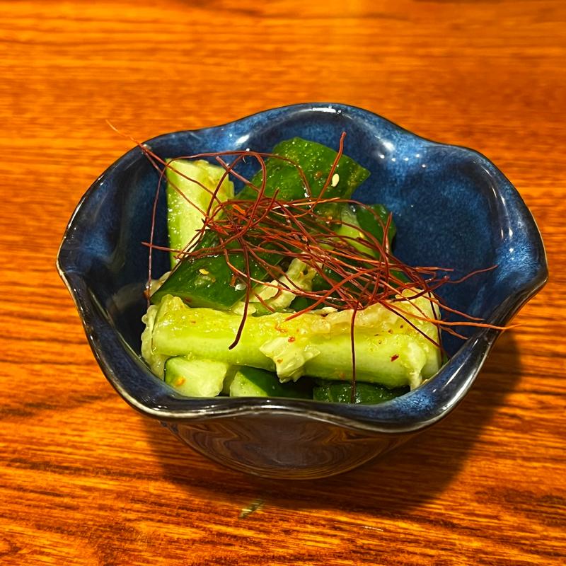 ミニきゅうりのしばき(三国一 新宿アイランドイッツ店)