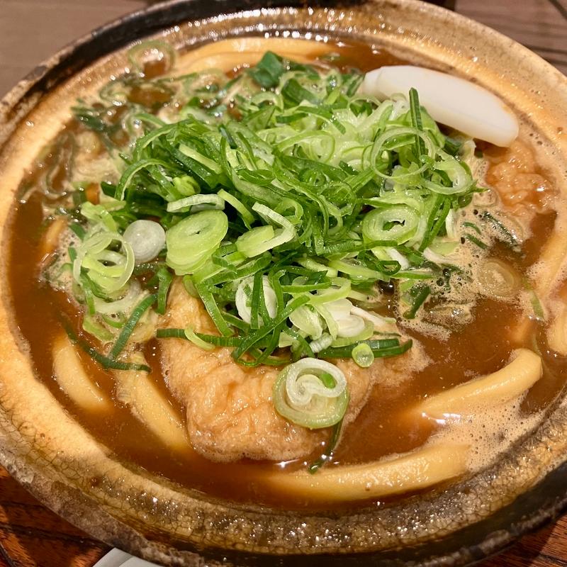 九条ねぎときつね味噌煮込みうどん(山本屋本店 エスカ店 （やまもとやほんてん）)