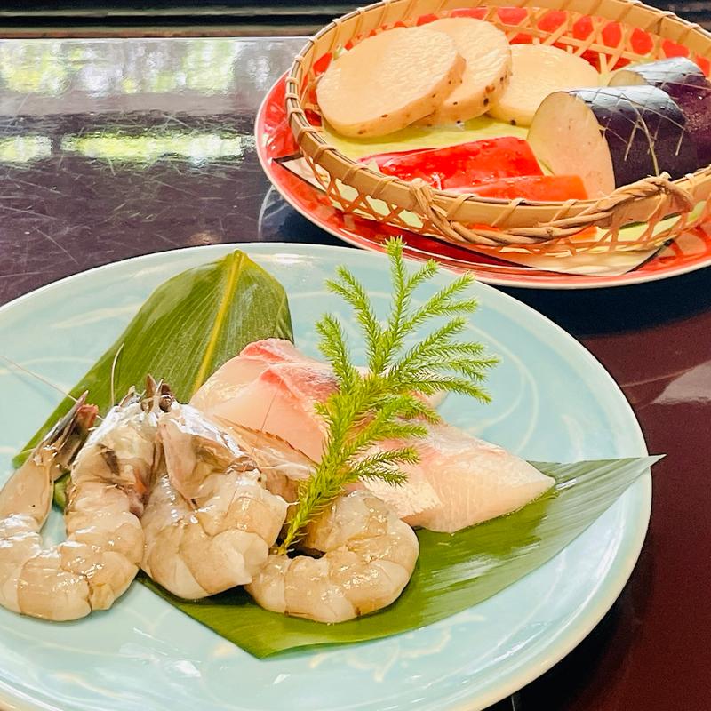 夏音　勧め魚介・カウアイ海老(木春堂)