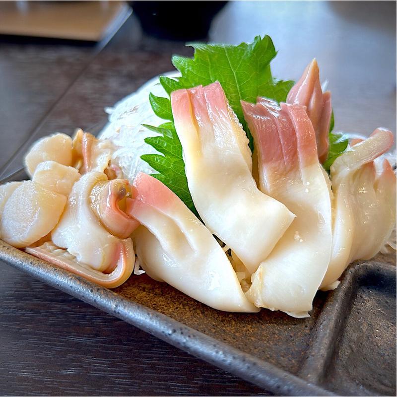 ホッキのお刺身(浜の台所 くぁせっと)