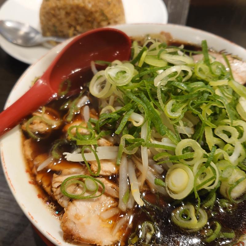 中華そば（並）＋焼きめし（並）(新福菜館 秋葉原店)