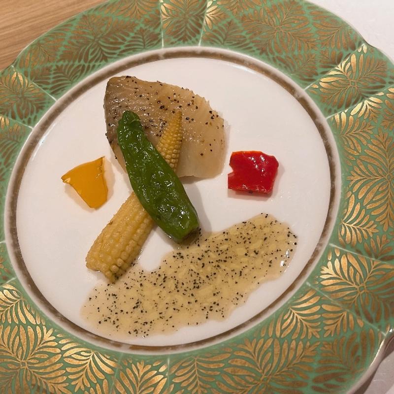 蝶のソテー 金時草ソース(アパホテル＆リゾート 加賀片山津温泉 佳水郷)