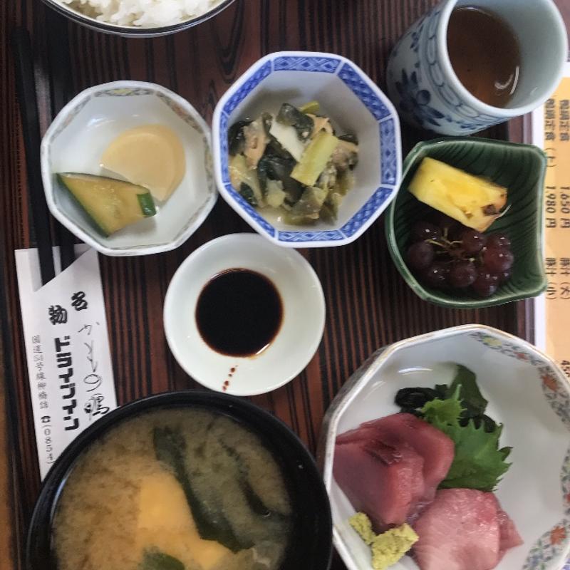 お昼の定食(ドライブイン加茂 （かも）)