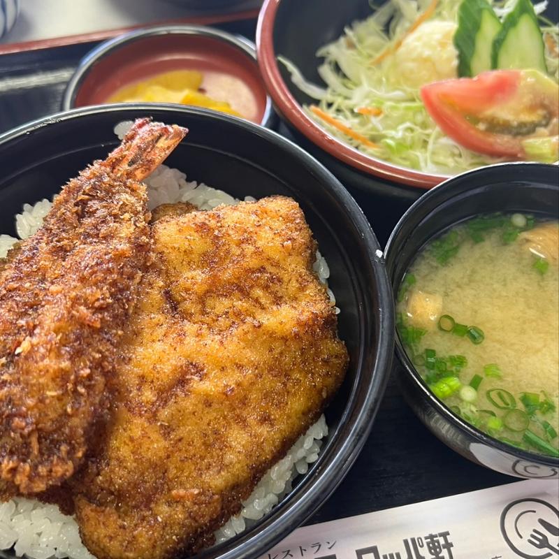 (A)ミックス丼セット(ヨーロッパ軒春江分店)