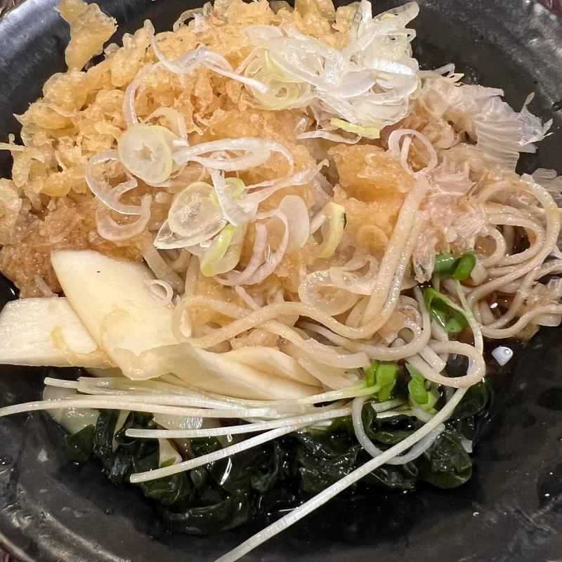 冷やしたぬきそば(手打蕎麦 いしおか)