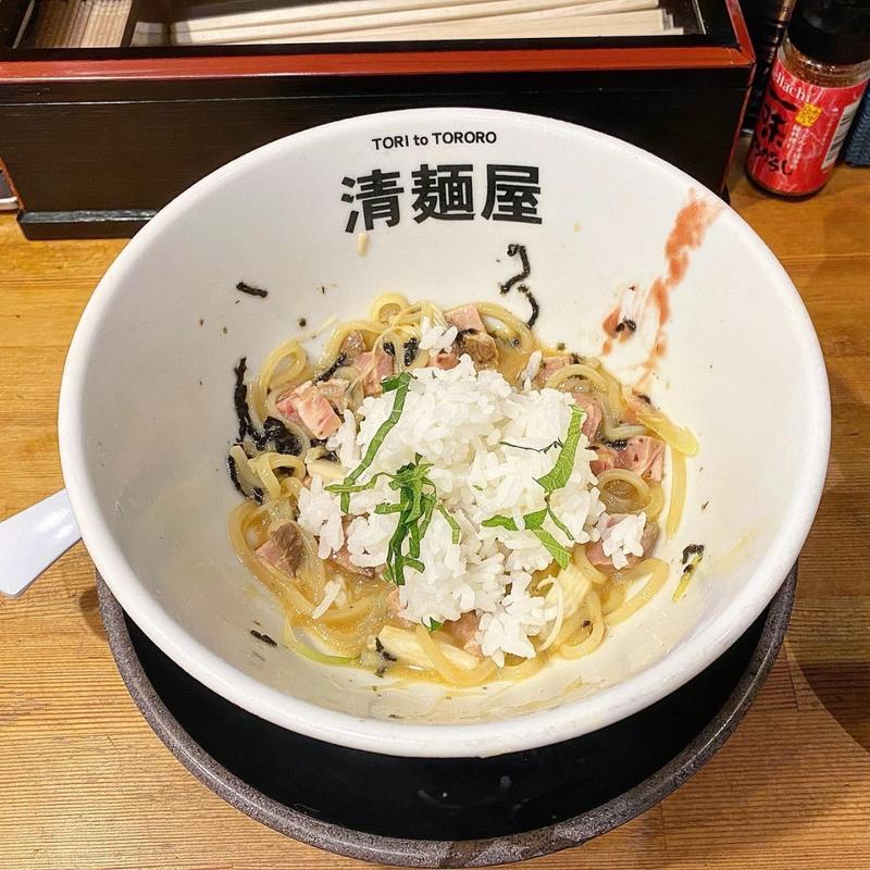 冷 煮干しまぜそば(清麺屋)