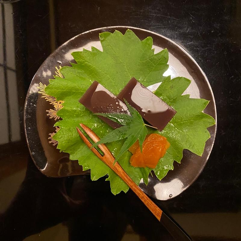 口溶け水ようかん(そば会席 立会川 吉田家)