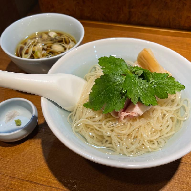 比内地鶏のつけそば　昆布水ver(寿製麺 よしかわ 川越店)