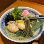真牡蠣のつけそば　海藻麺(寿製麺 よしかわ 川越店)