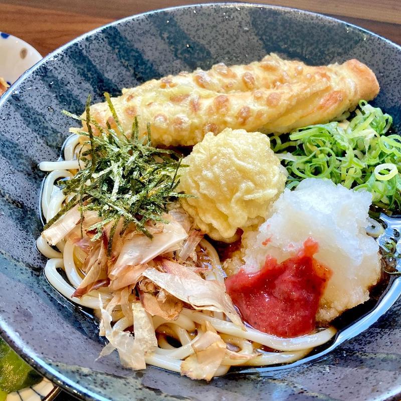 紀州梅肉ちくたま天ぶっかけ(冷)(あんじゅ庵)