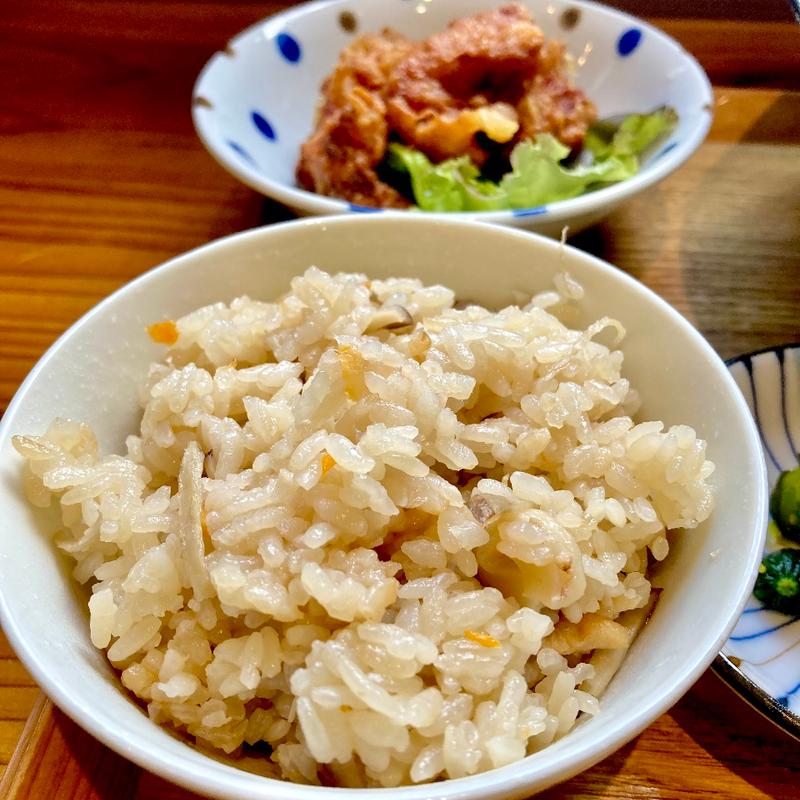 唐揚+かやくご飯セット(あんじゅ庵)