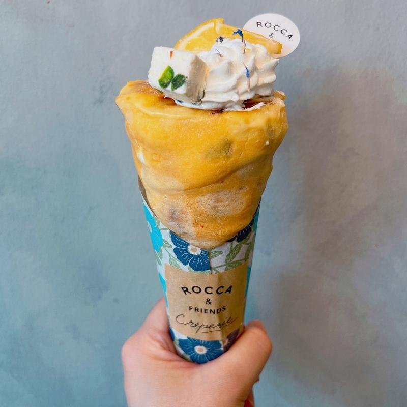 レモンブリュレとカッサータ(ROCCA & FRIENDS CREPERIE)