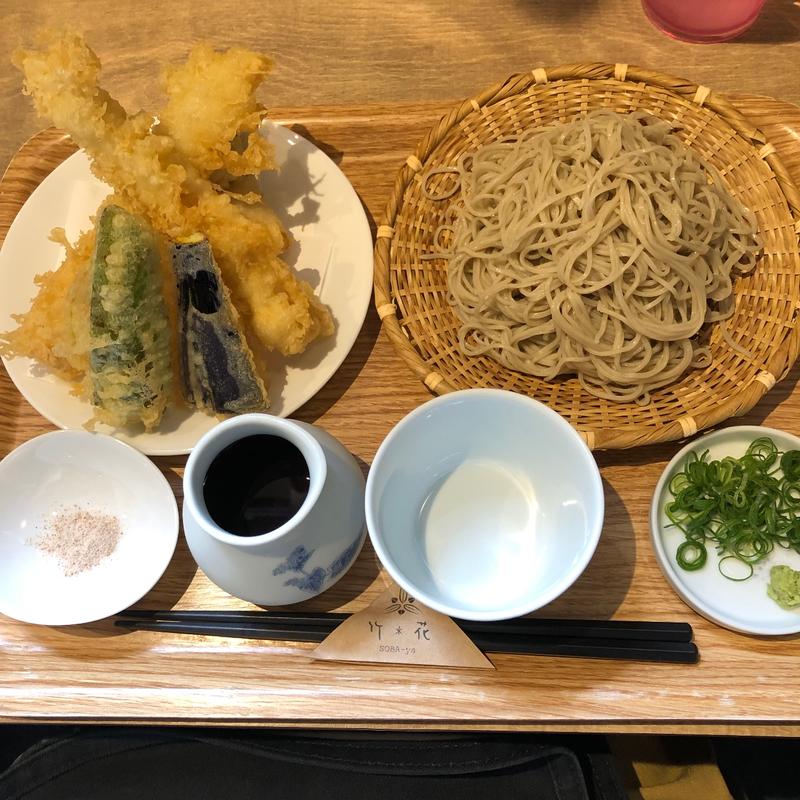 湯葉天セット(蕎麦や 竹花)