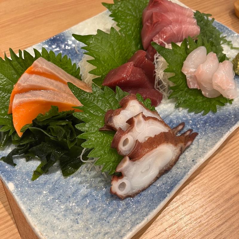 おまかせ鮮魚5品盛合せ(蔵元居酒屋 清龍 高田馬場店)