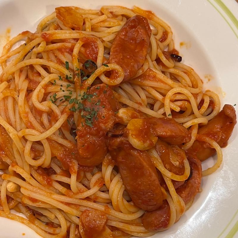 ソーセージとトマトソース(あるでん亭 新宿センタービル店 （アルデンテイ）)