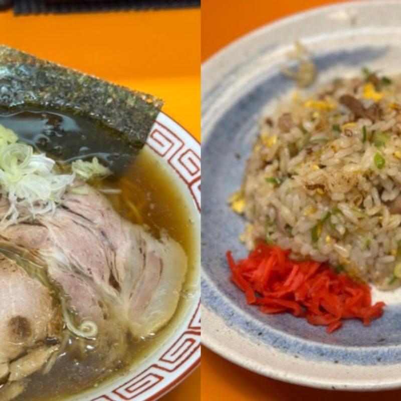 中華そば(並)＋チャーハン(小)(太陽食堂)