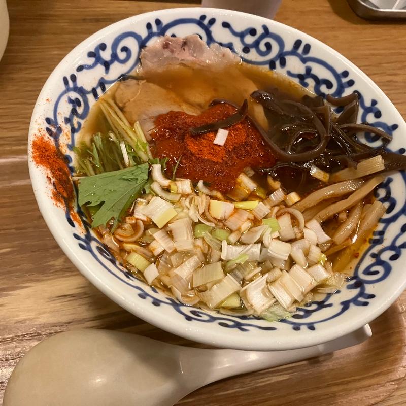 辛めん(並)(博多醤油ラーメン 支那そば 月や 博多デイトス店)