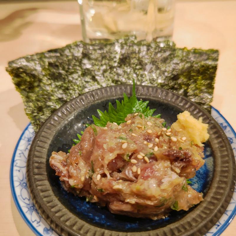 地魚なめろう(貝 刺身専門店 しらはら )