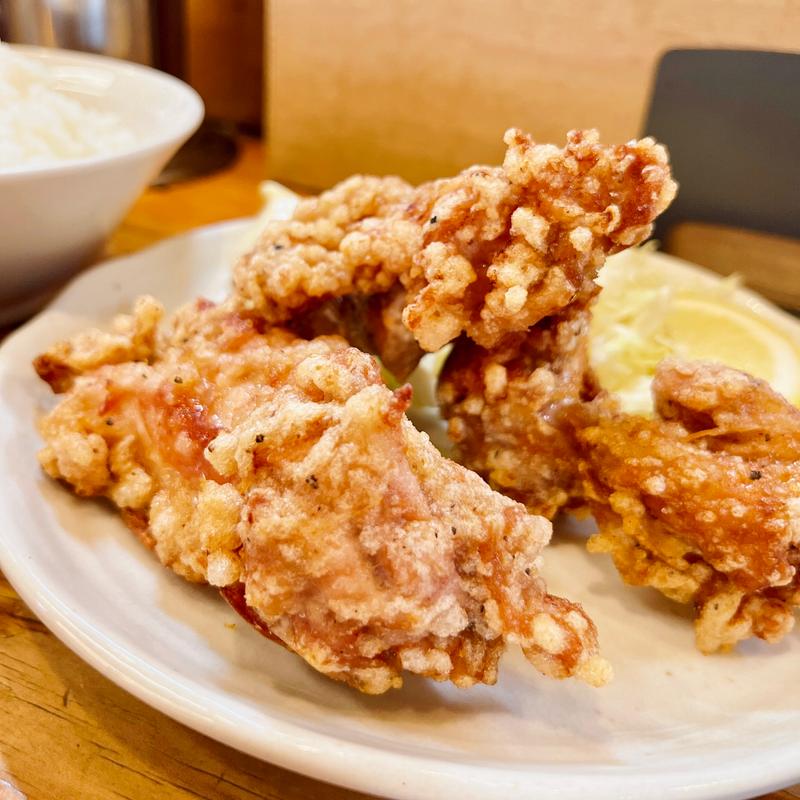 ラーメン唐揚げセット(二代目蝦夷 )