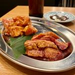 カルビ、若鶏の味噌焼(元祖博多屋 金山店)