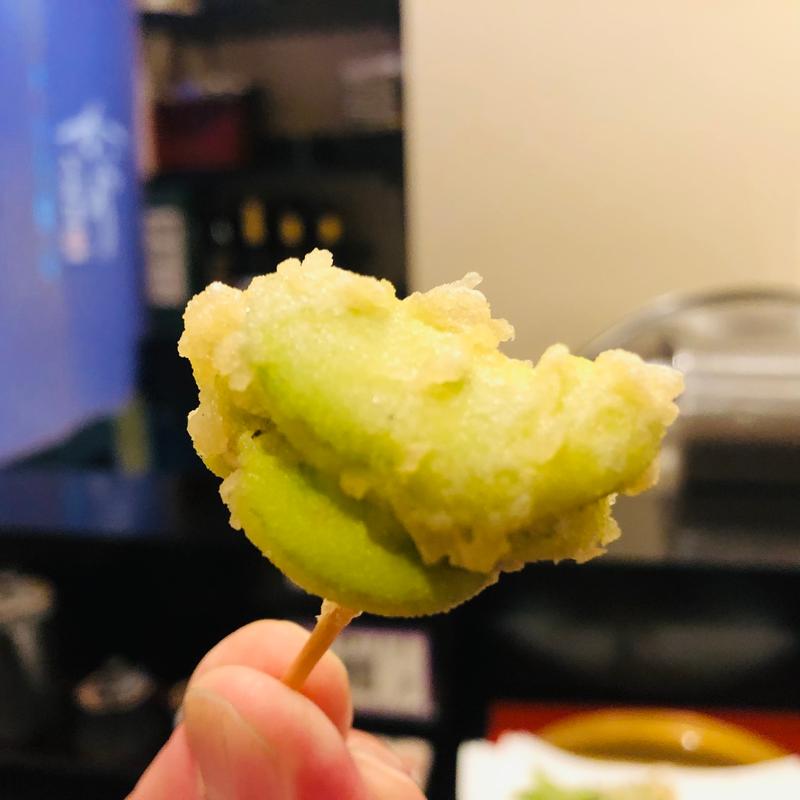 そら豆の天麩羅(天麩羅からり)