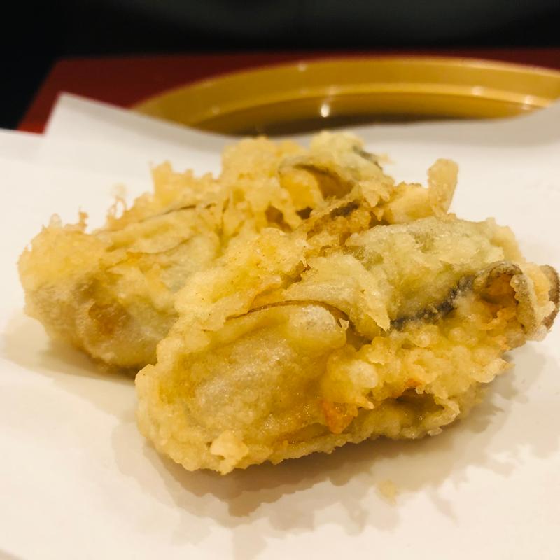 宮城産真牡蠣の天麩羅(天麩羅からり)