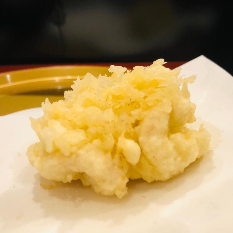 真鱈白子の天麩羅(天麩羅からり)