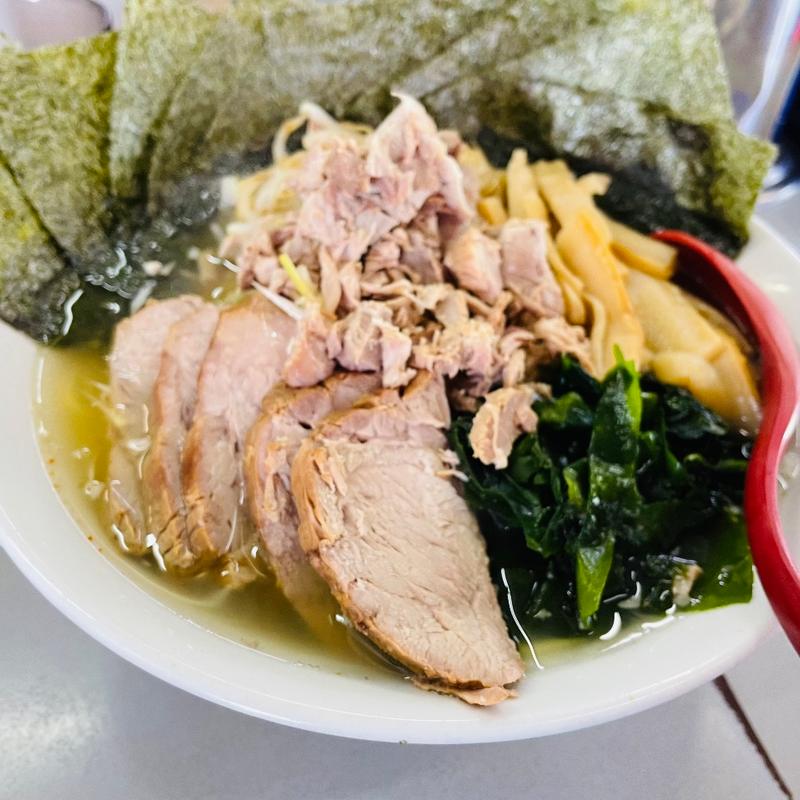 塩ネギチャーシュー＋海苔＋わかめ＋もやし(ラーメンショップ 122号騎西店)
