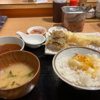 天ぷら定食 玉子天つき(天ぷら定食 まきの センタープラザ店)
