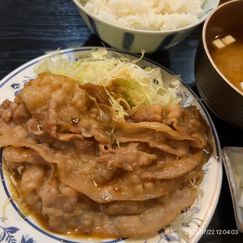 しょうが焼き定食(並) (うな太郎)