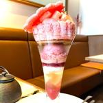 桃づくしパフェ
