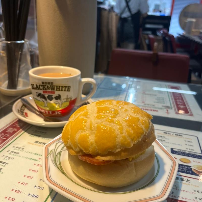 ポーローパオサンド(香港贊記茶餐廳飯田橋店(ホンコンチャンキチャチャンテン))