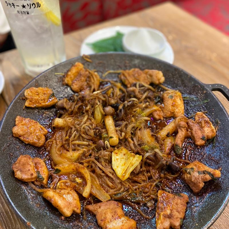 チュクミサムギョプサル(韓国大衆酒場 ラッキーソウル 西新宿)