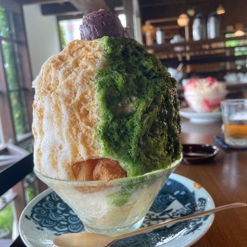 宇治抹茶かき氷(鹿落堂（ししおちどう）)