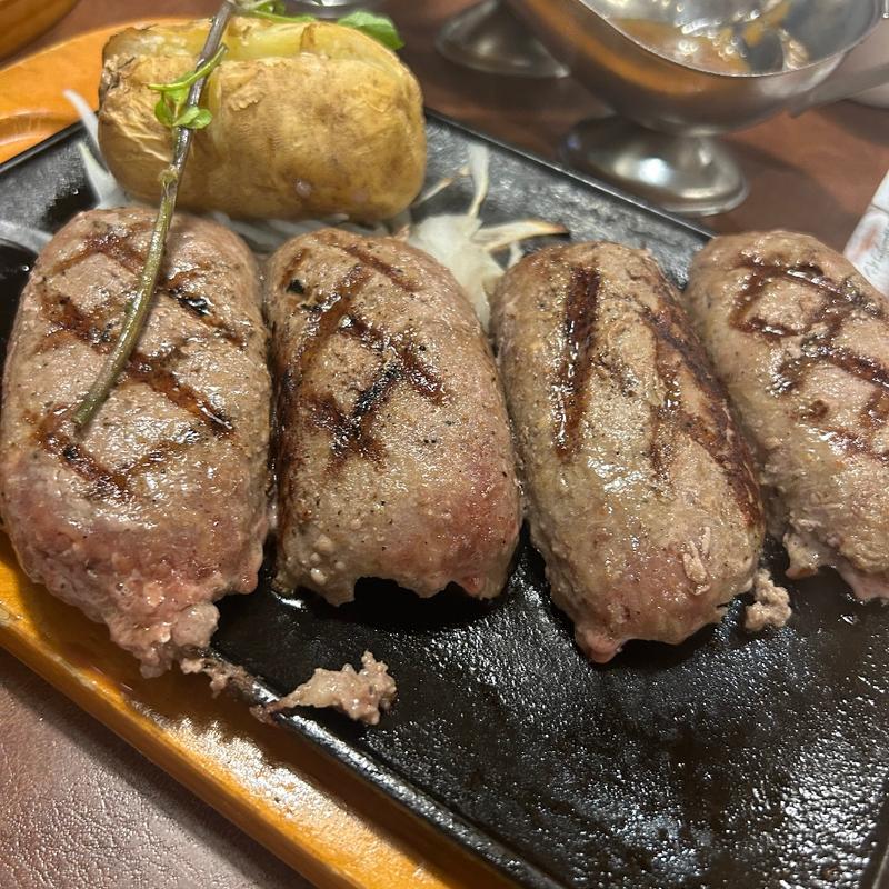 直火焼き粗挽きビーフ100％大俵ハンバーグステーキ(ビッグボーイ 奈良平城店 （BigBoy）)