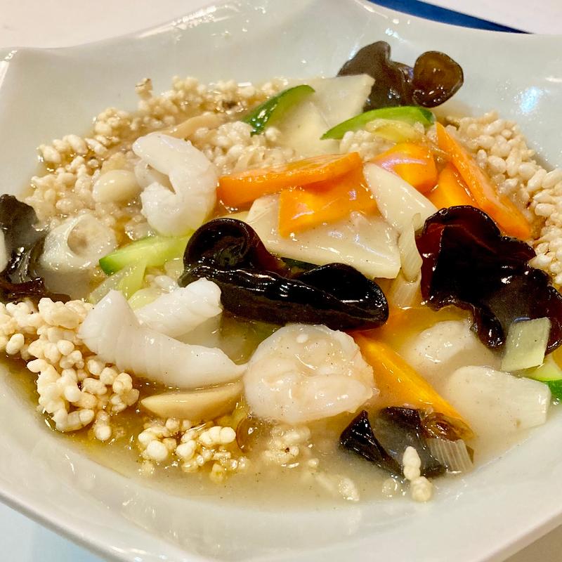 おこげの海鮮あんかけ(本格四川料理 小天府)