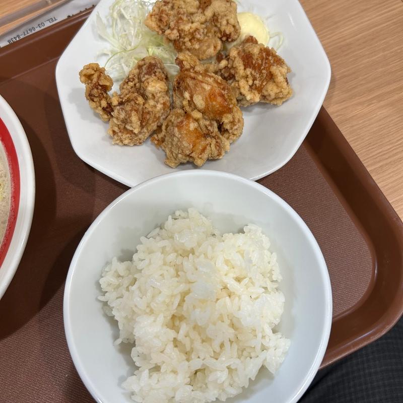 唐揚げセット(オカモトタンメン 板橋店)