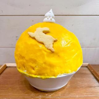 キャロットケーキの月うさぎ氷(新宿かき氷専門店 ＊氷おばけ＊)