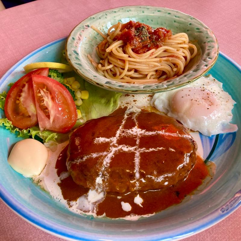 ハンパスセット（ハンバーグ&パスタ）(バジルの葉 （バジルノハ）)